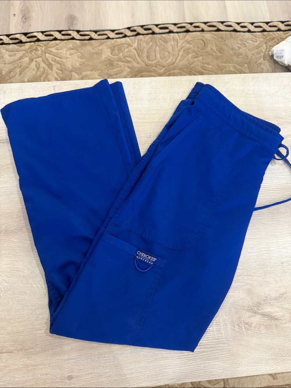 Cherokee Workwear Women’s Royal Blue Scrub Straight Leg